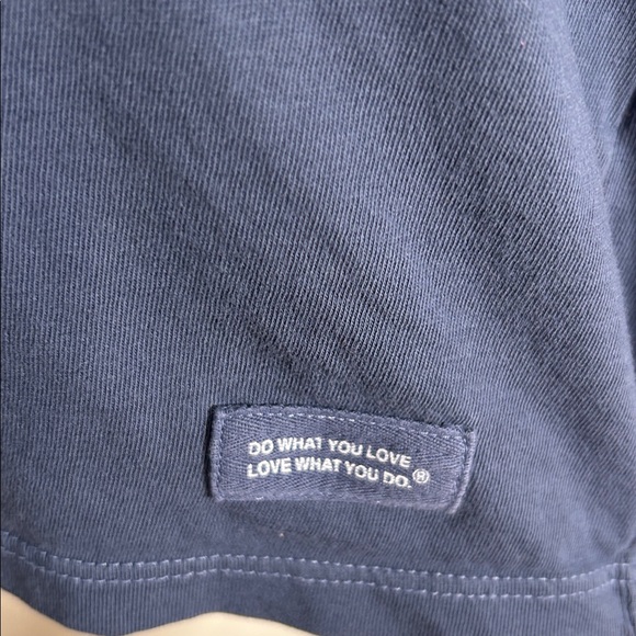 Life is Good Women's Spring Floral wreath pattern T-Shirt Navy Blue Size XL - Picture 6 of 11